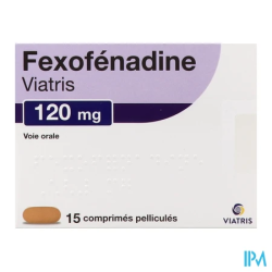 FEXOFENADINE 120MG VIATRIS CPR 15.