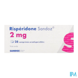 RISPERIDONE 2MG SAND CPR OROD 28X1