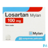 LOSARTAN 100MG VIATRIS CPR 28