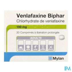 VENLAFAXINE LP 150MG BIPHAR CPR 30