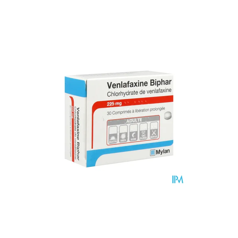 VENLAFAXINE LP 225MG BIPHAR CPR 30