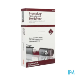 HUMALOG 100U/ML KWIKPEN 3ML 5
