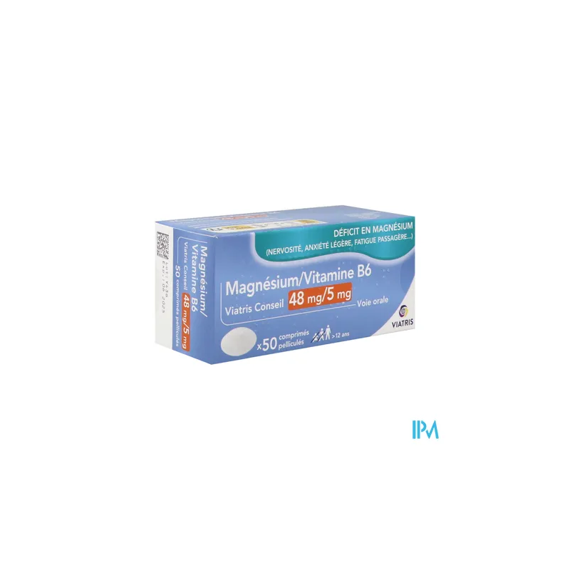 MAGNESIUM/B6 48MG/5MG VTS CPR 50