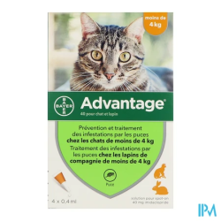 Advantage 40 chat lapin pipet 4 - La Grande Pharmacie