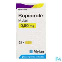 ROPINIROLE 0,50MG VTS CPR SEC 21