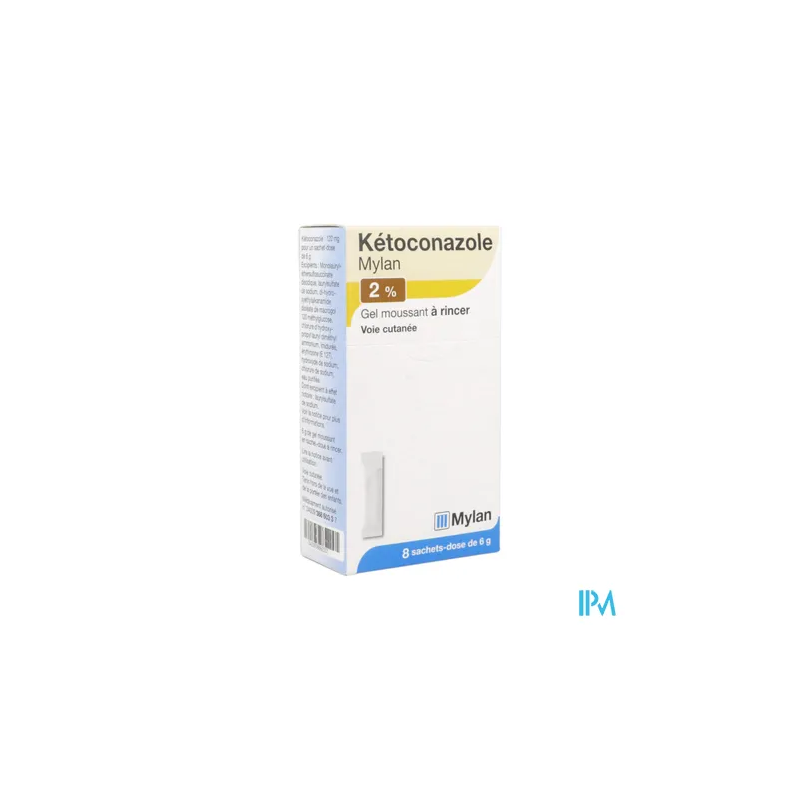 KETOCONAZOLE 2% VTS GEL SACHET 8