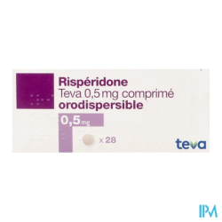 RISPERIDONE 0,5MG TEVA CPR OROD 28