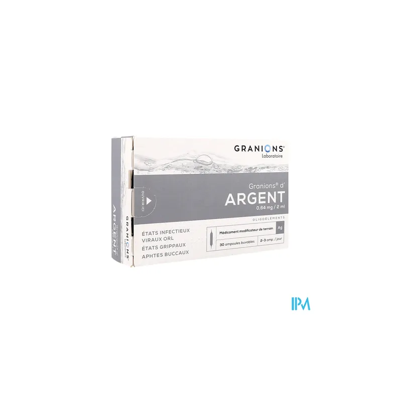 GRANIONS ARGENT AMP BUV 2ML 30
