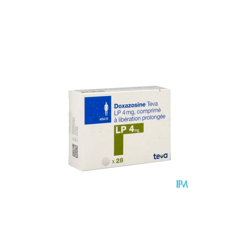 DOXAZOSINE LP 4MG TEVA CPR 28