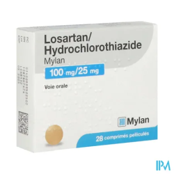 LOSARTAN/HYD 100/25MG VTS CPR 28