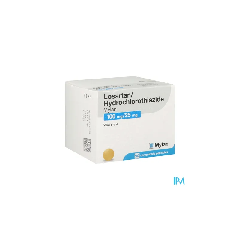 LOSARTAN/HYD 100/25MG VTS CPR 90