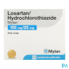 LOSARTAN/HYD 100/25MG VTS CPR 90