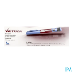 VICTOZA 6MG/ML STYLO SC 2