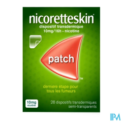 NICORETTESKIN 10MG/16H D/TRANSD 28