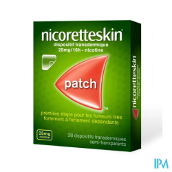 NICORETTESKIN 25MG/16H D/TRANSD 28