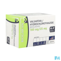 VALSARTAN/HYD 160/25MG BIOG CPR 90