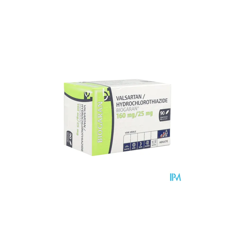 VALSARTAN/HYD 160/25MG BIOG CPR 90
