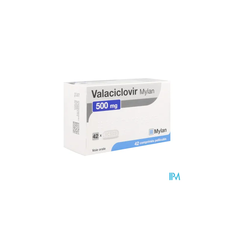 VALACICLOVIR 500MG VIATRIS CPR 42
