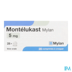 MONTELUKAST 5MG VTS CPR CROQ 28X1