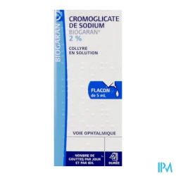 CROMOGLICATE 2% BIOGARAN COL 5ML