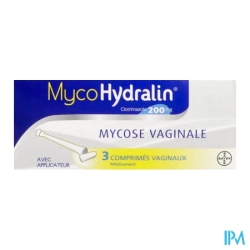 MYCOHYDRALIN 200MG CPR VAGINAL 3