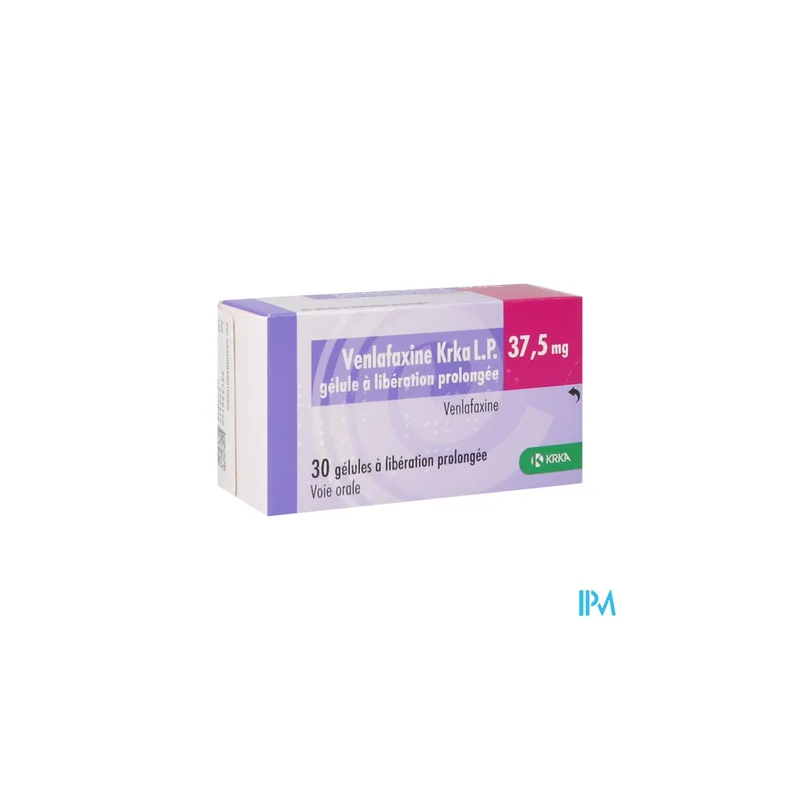 VENLAFAXINE LP 37,5MG KRKA GEL 30
