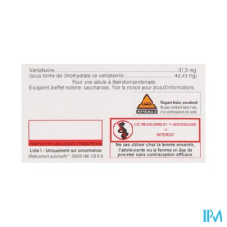 VENLAFAXINE LP 37,5MG KRKA GEL 30