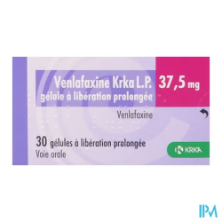 VENLAFAXINE LP 37,5MG KRKA GEL 30
