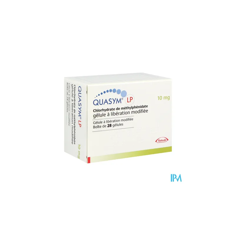 QUASYM LP 10MG GELULE LM 28