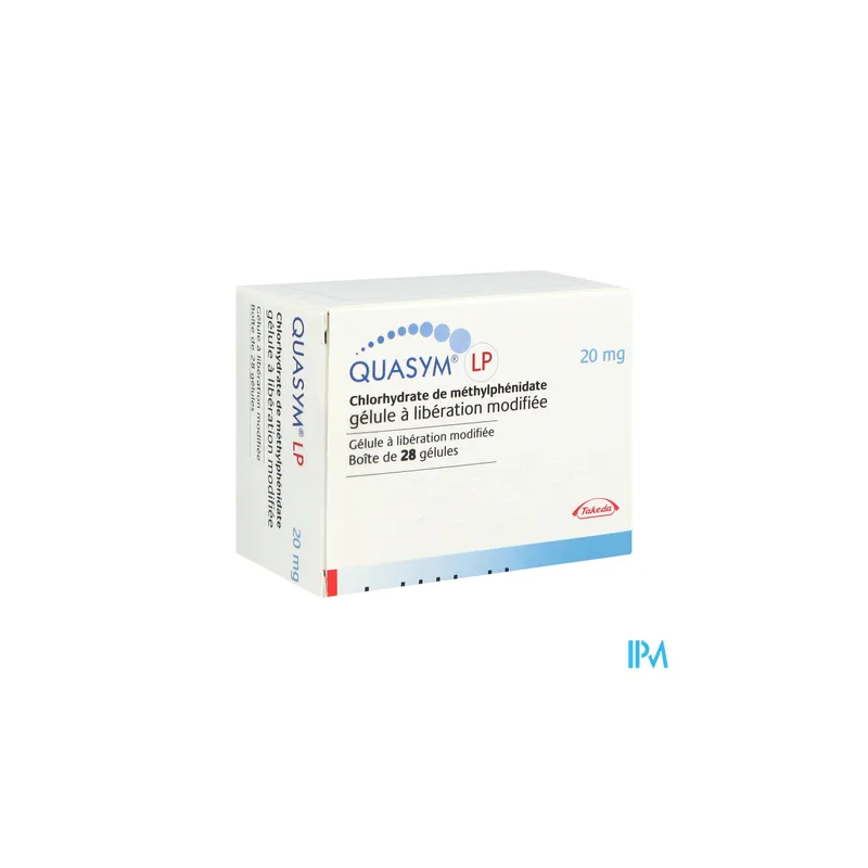 QUASYM LP 20MG GELULE LM 28