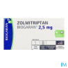 ZOLMITRIPTAN 2,5MG BIOG CPR 6