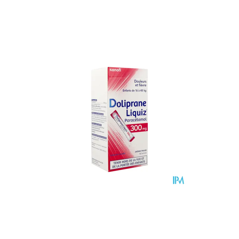 DOLIPRANELIQUIZ 300MG SACHET S/S12
