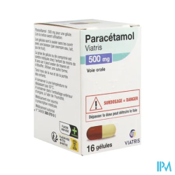PARACETAMOL 500MG VTS FL GEL 16