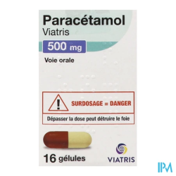 PARACETAMOL 500MG VTS FL GEL 16