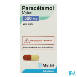 PARACETAMOL 500MG VTS FL GEL 16