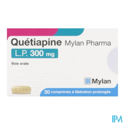 QUETIAPINE LP 300MG VTS CPR 30X1