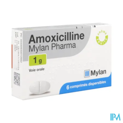 AMOXICILLINE 1G VIATRIS CPR DISP6