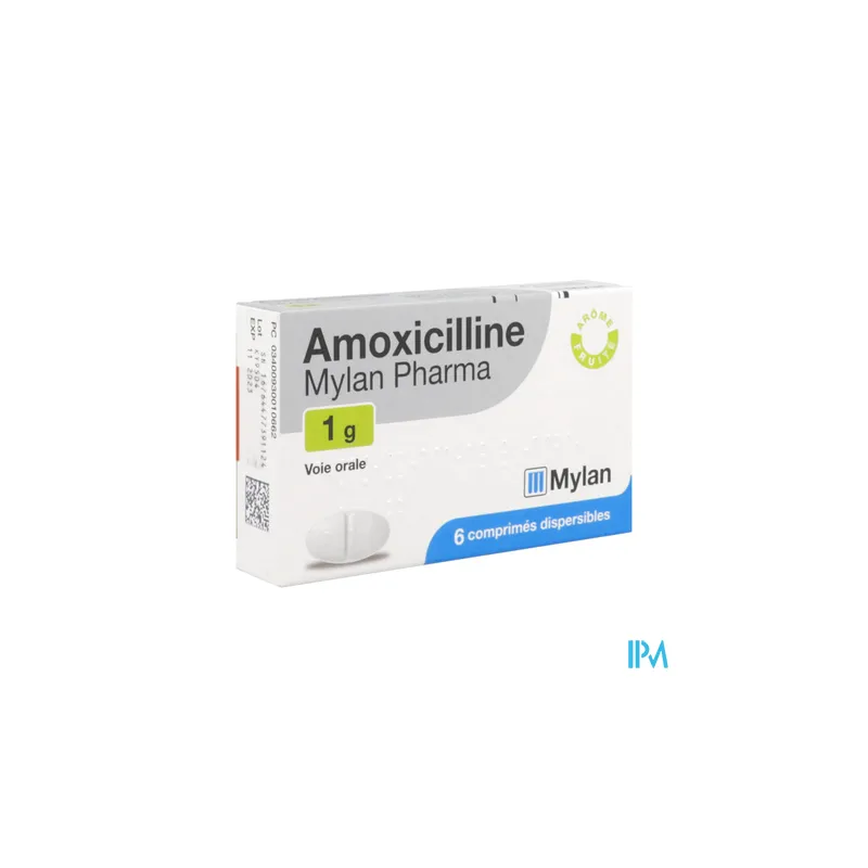 AMOXICILLINE 1G VIATRIS CPR DISP6