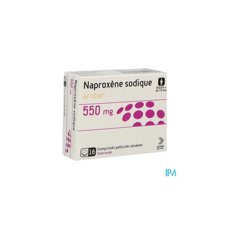 NAPROXENE SODIQUE 550MG ARW CP S16