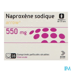 NAPROXENE SODIQUE 550MG ARW CP S16