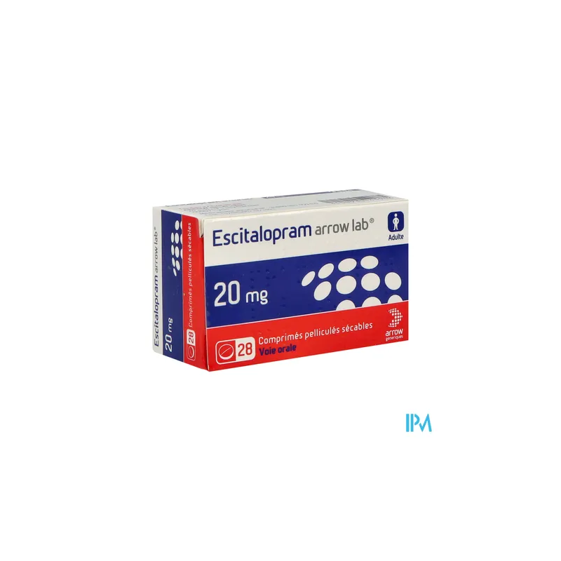 ESCITALOPRAM 20MG ARW CPR SEC 28