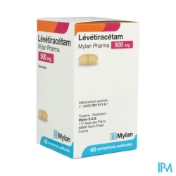 LEVETIRACETAM 500MG VTS CPR FL 60