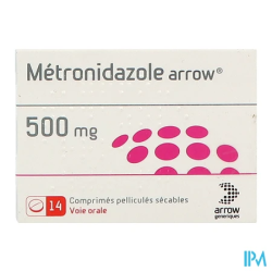 METRONIDAZOLE 500MG ARW CPR SEC 14