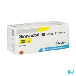SIMVASTATINE 20MG VTS CPR SEC 84