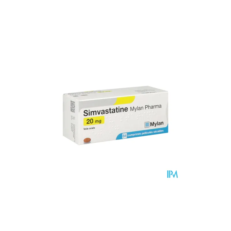 SIMVASTATINE 20MG VTS CPR SEC 84