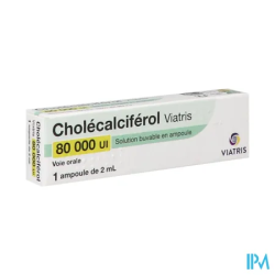 CHOLECALCIFEROL 80 000UI VTS AMP1