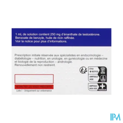 TESTOSTERONE 250MG/ML DESMA AMP 1