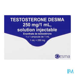 TESTOSTERONE 250MG/ML DESMA AMP 1