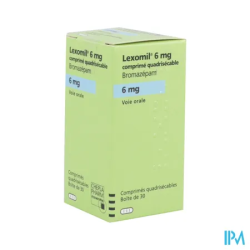 LEXOMIL 6MG CPR QUADRISECABLE 30