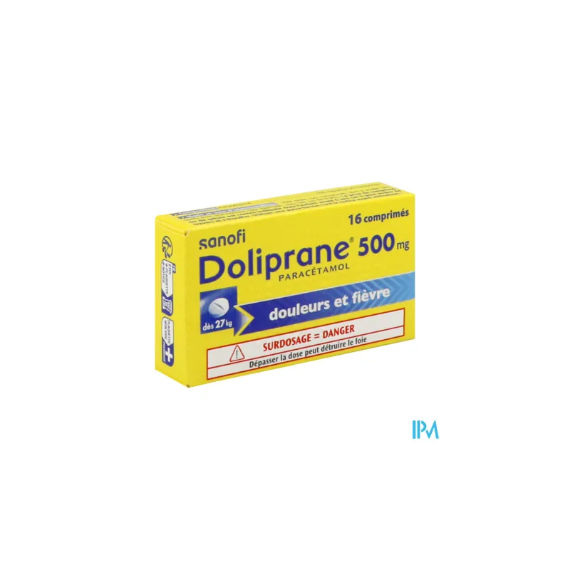 DOLIPRANE 500MG CPR 16